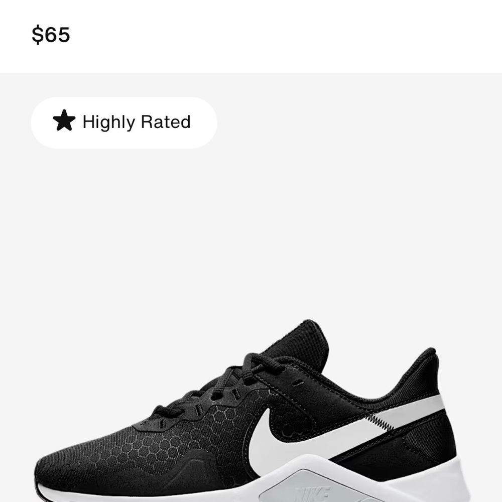 Nike Gray and Black Sneakers
